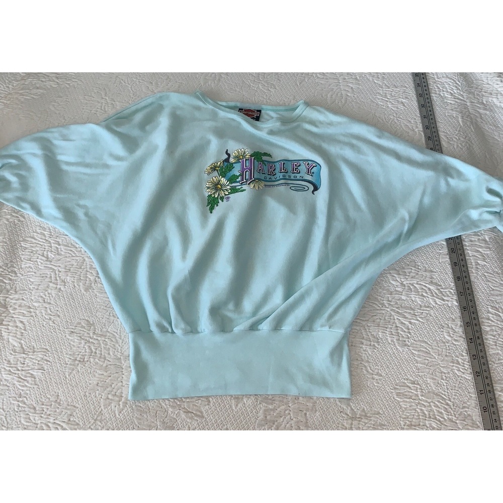 Harley-Davidson Vintage 1990 RK‎ Stratman Cropped sweatshirt ONE SIZE